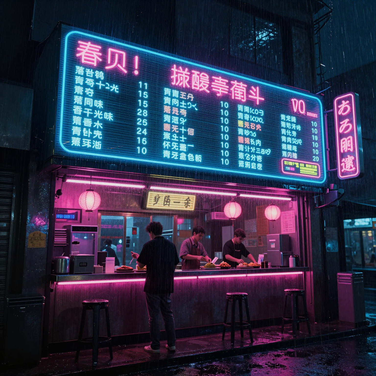 Cyberpunk Noodle Shop