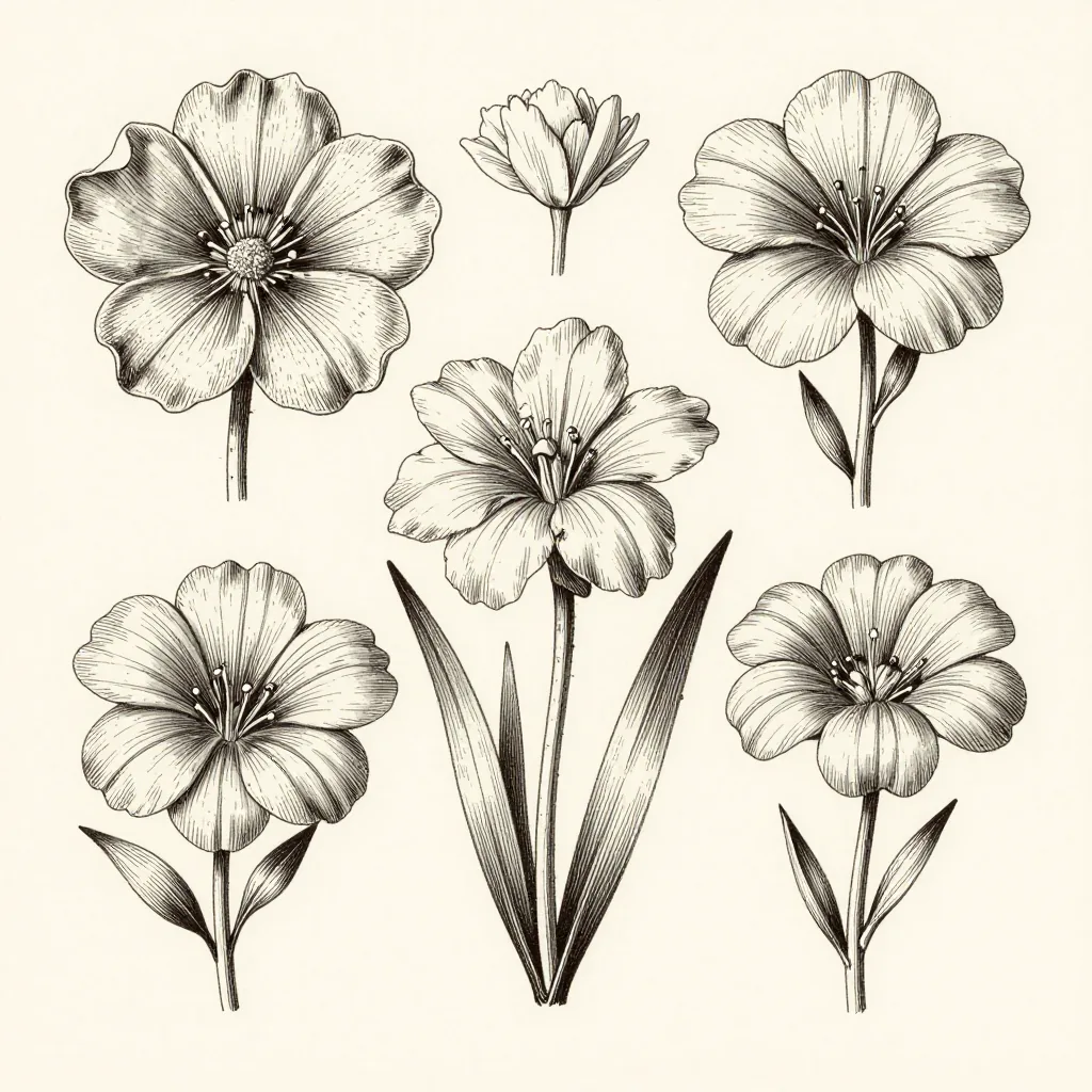 Botanical Study — AI 生成图片示例
